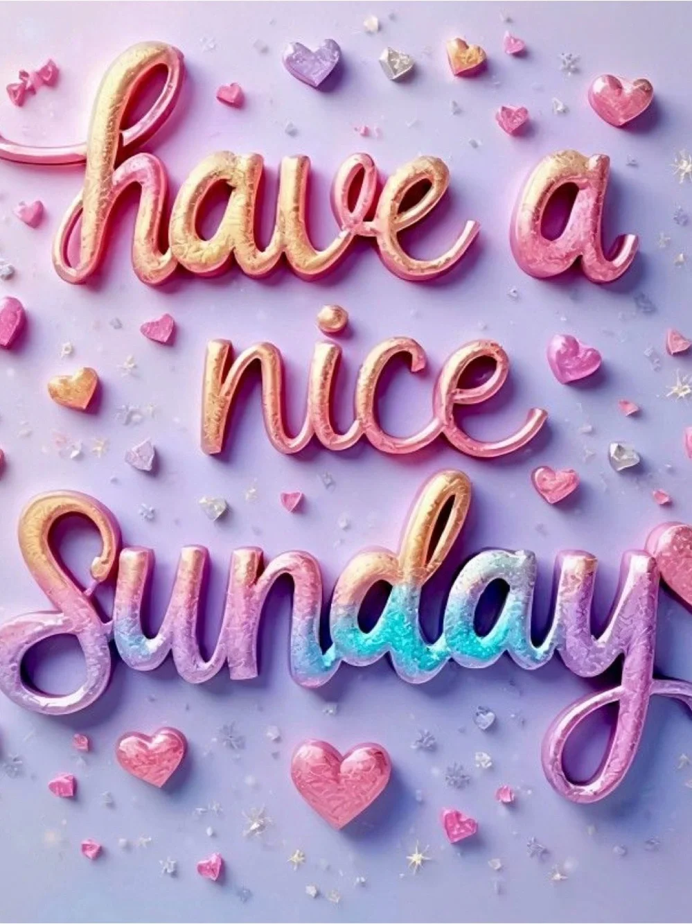 Have a Nice Sunday Iridescent Pink Party Backdrop